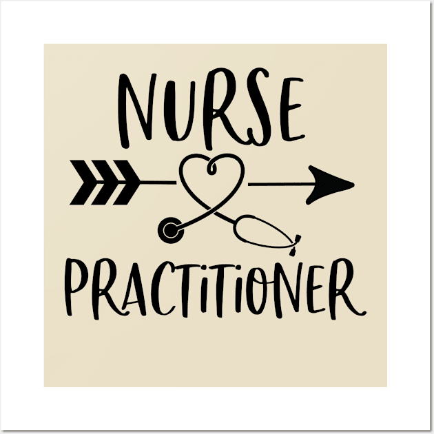 Funny Nurse Practitioner Gift Nurse Practitioner Wall Art by kmcollectible